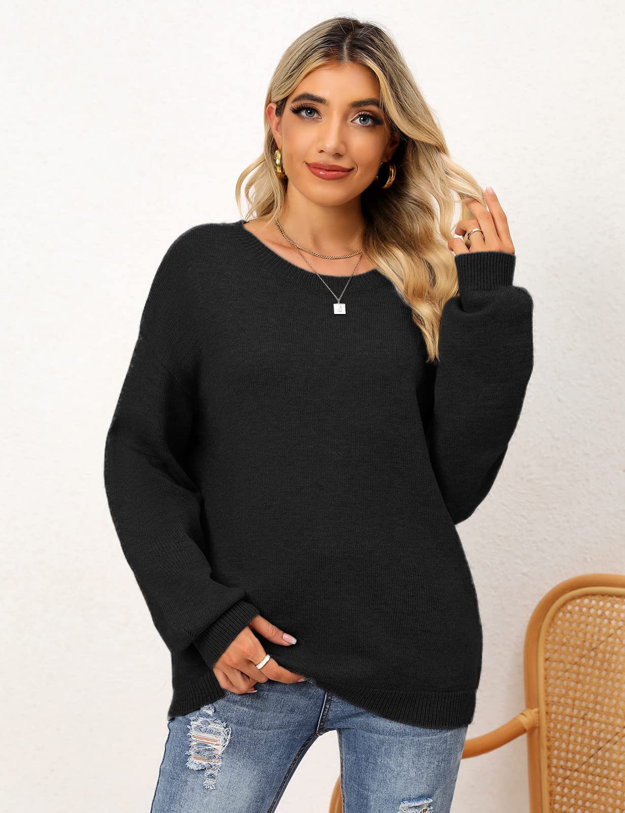 EBXN Jerseys De Punto para Mujer