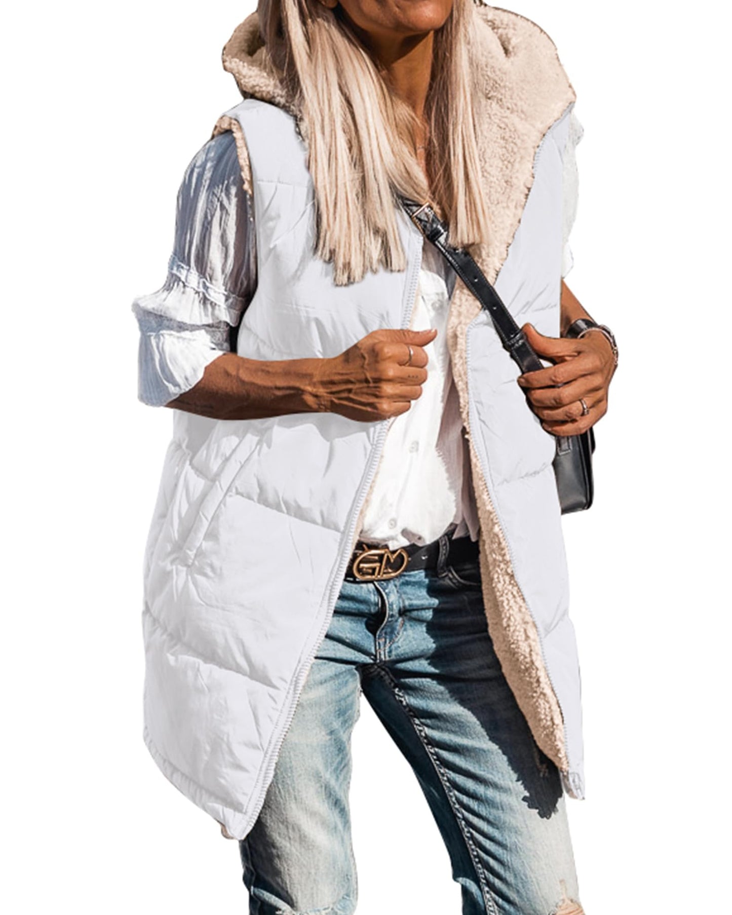 EBXN Long Puffer Vest Women