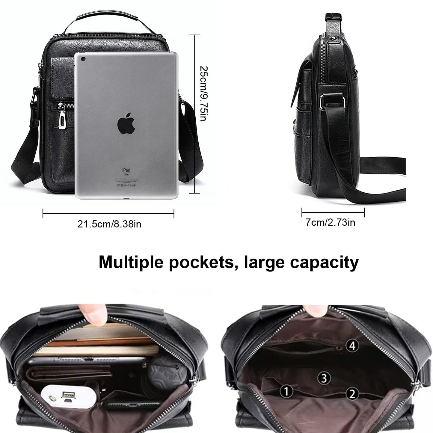 EBXN - Bolsos Bandolera para Hombre