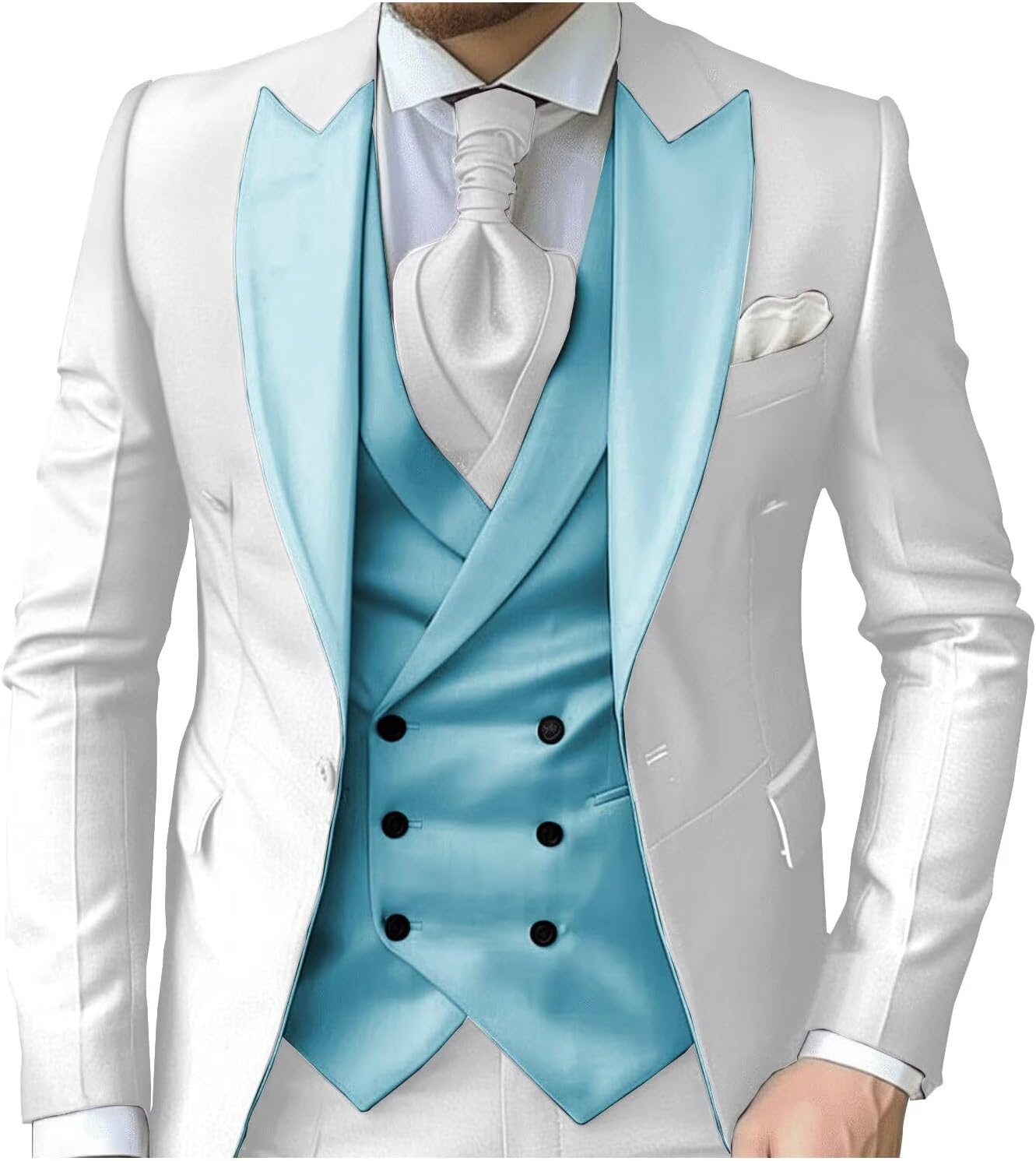 eBexxin - Suits for Men Slim Fit 3 Piece