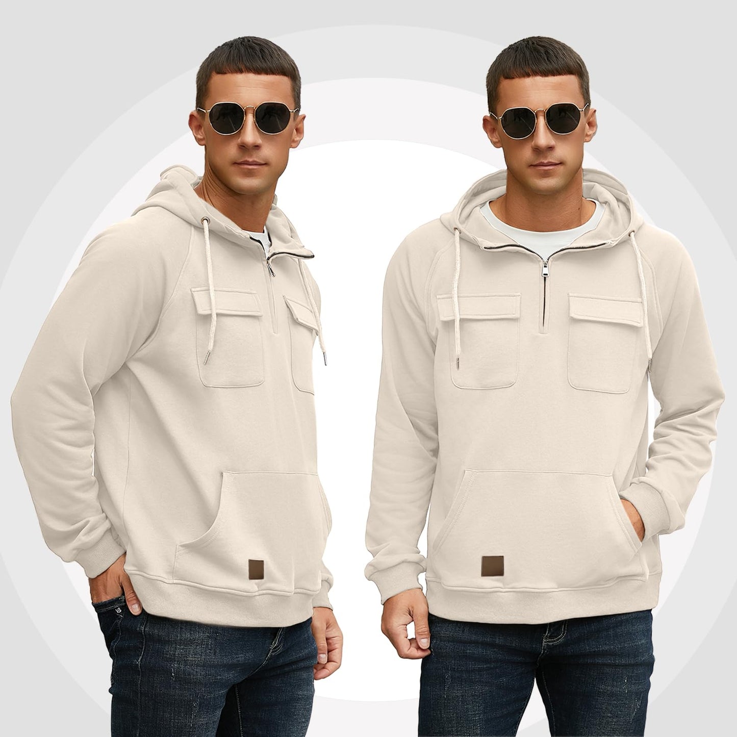 EBXN Men's Cargo Hoodies