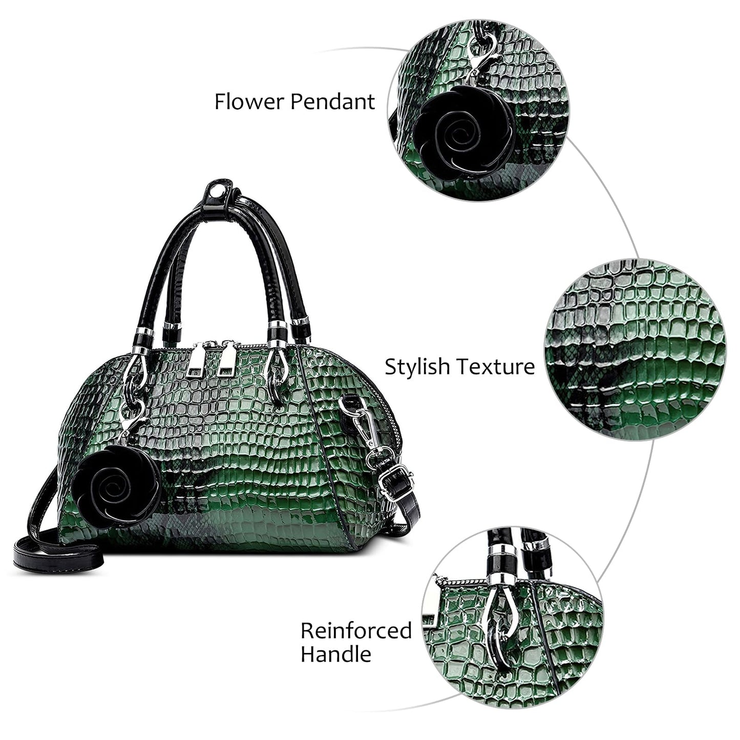 EBXN Bolsa de Mano Cuero