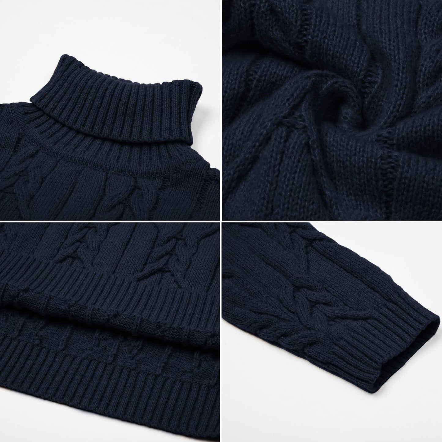 EBXN Men's Turtneck Pullover Sweaters