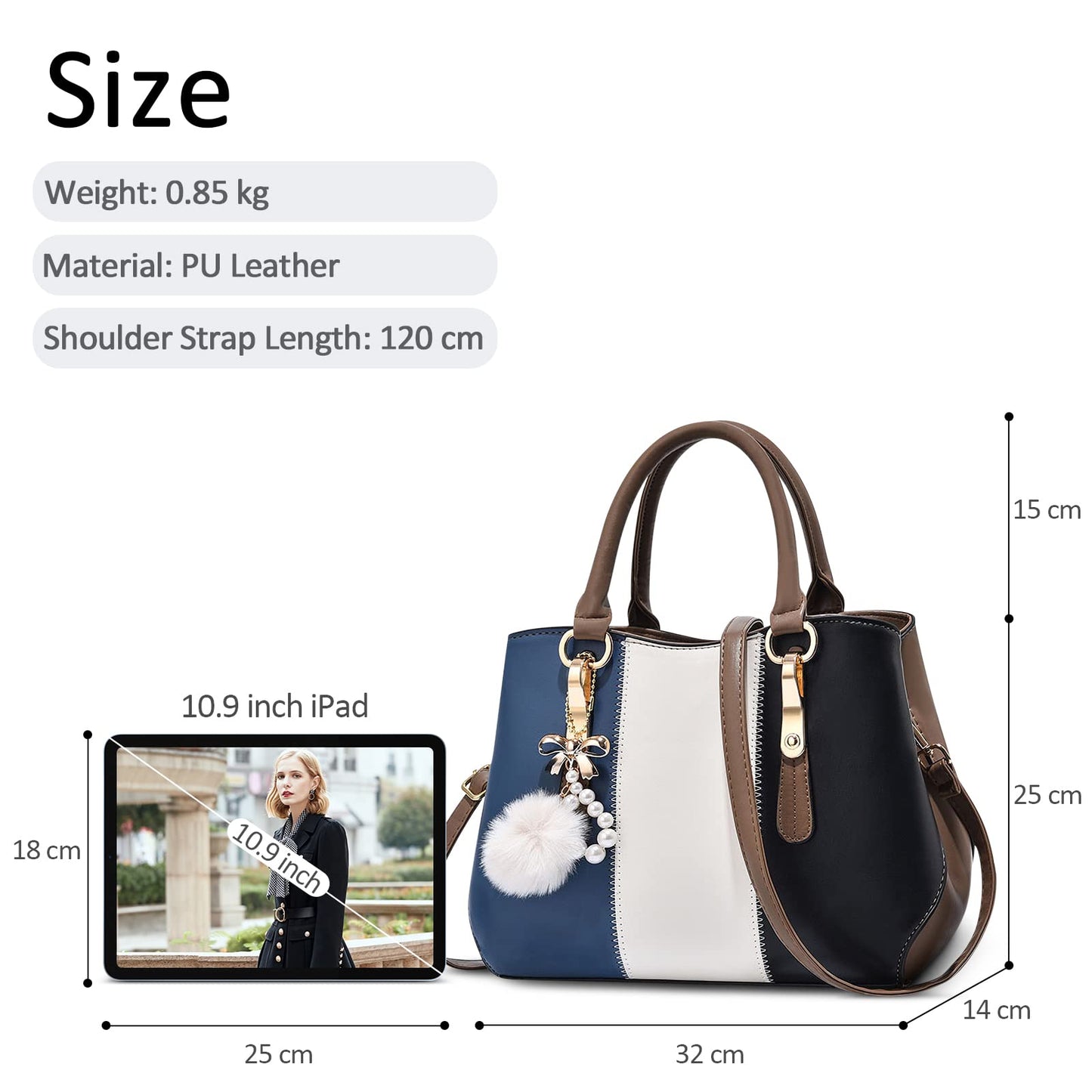 EBXN Bolsos de Mano de Mujer
