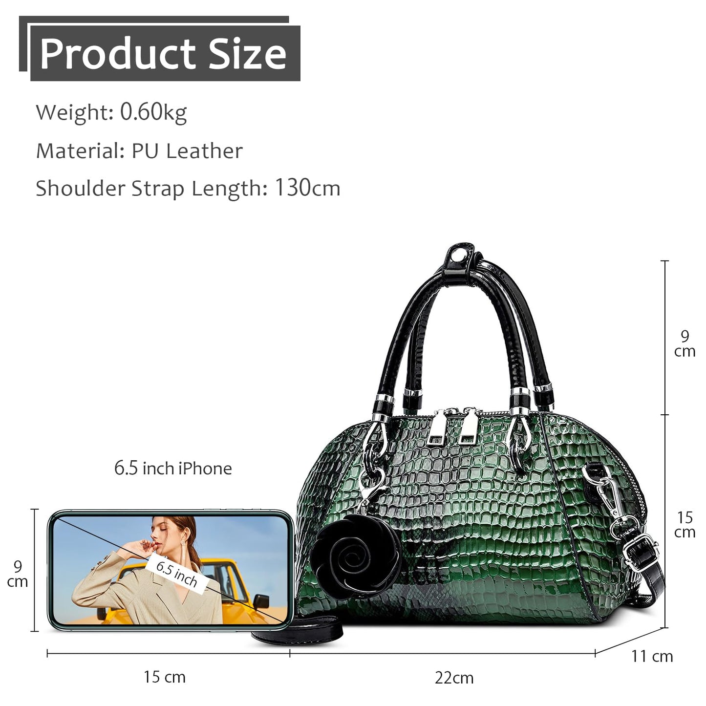 EBXN Bolsa de Mano Cuero