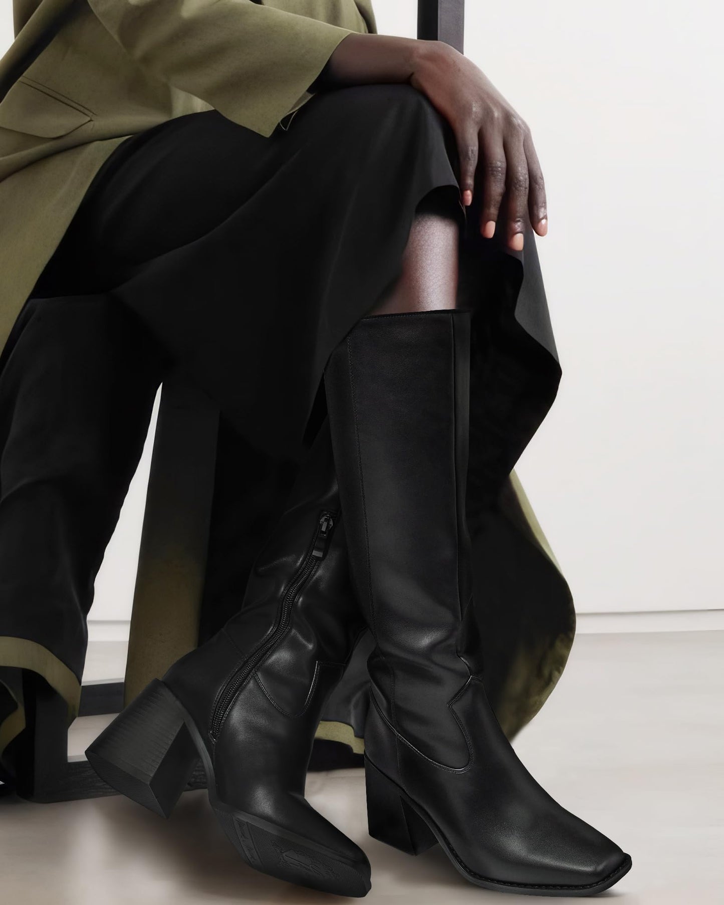 EBXN Knee High Boots for Women