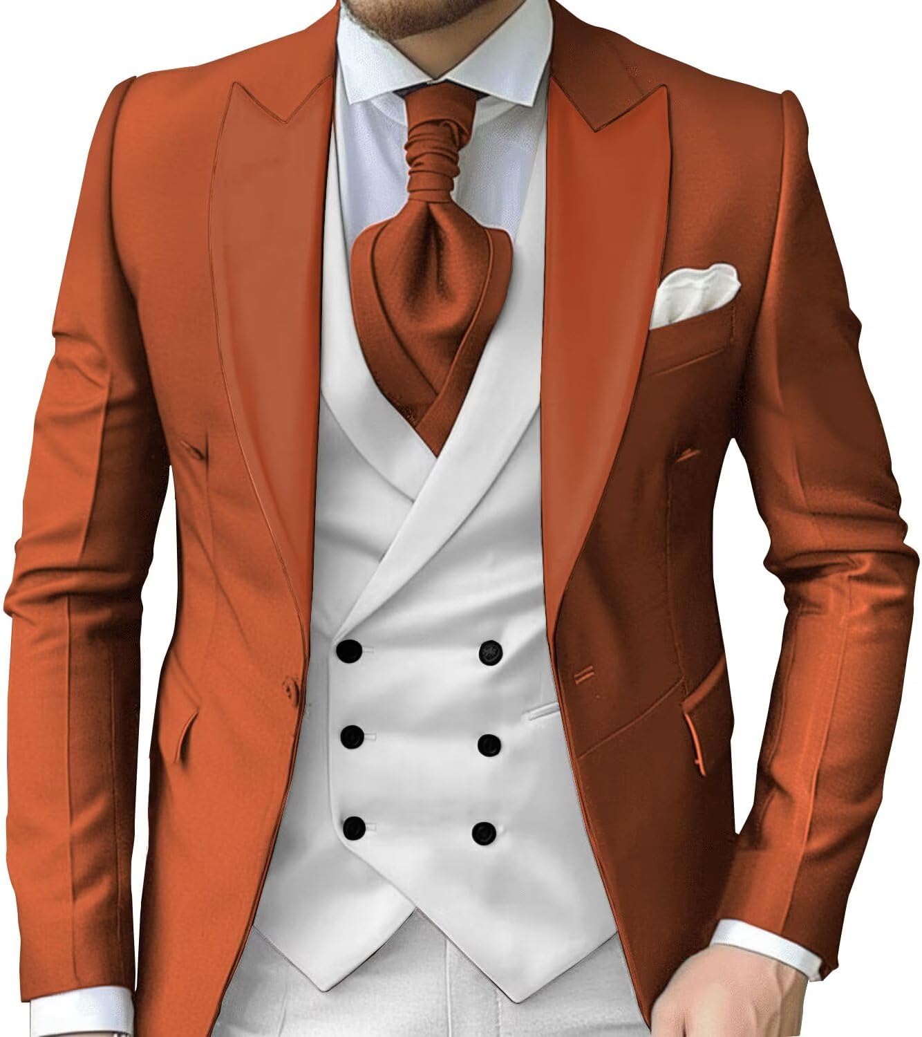 eBexxin - Suits for Men Slim Fit 3 Piece