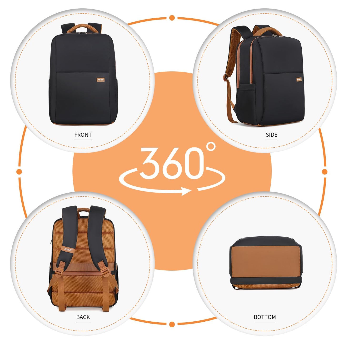 EBXN Mochila para Ordenador Portatil
