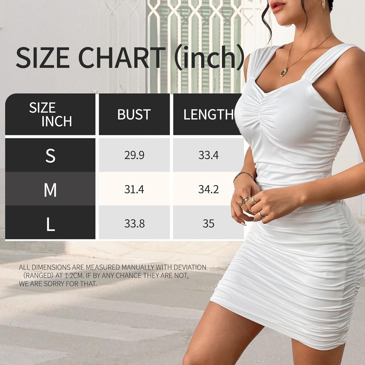 vestido sin tirantes