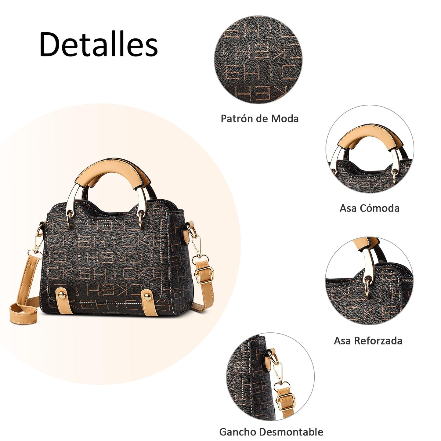 EBXN Moda Bolso de Mano
