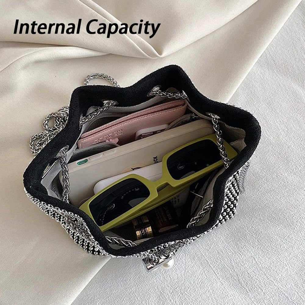 EBXN Bolso Mujer Pequeña Brillante