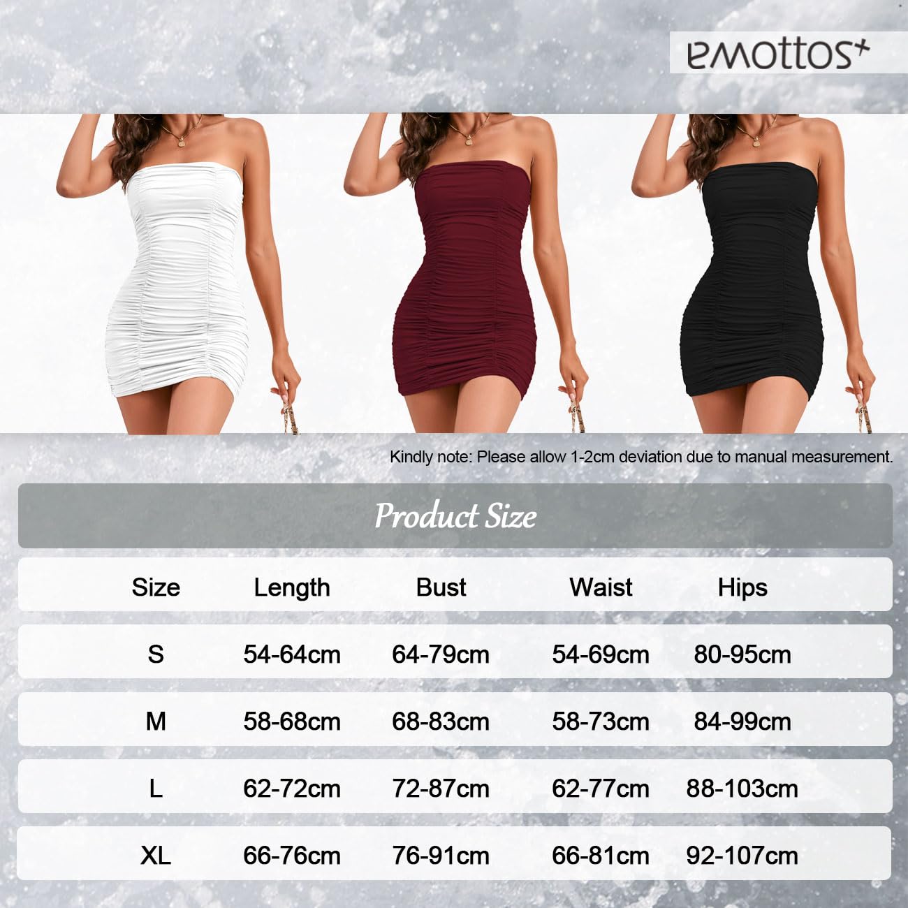 Sexy Mini Ruched Dress