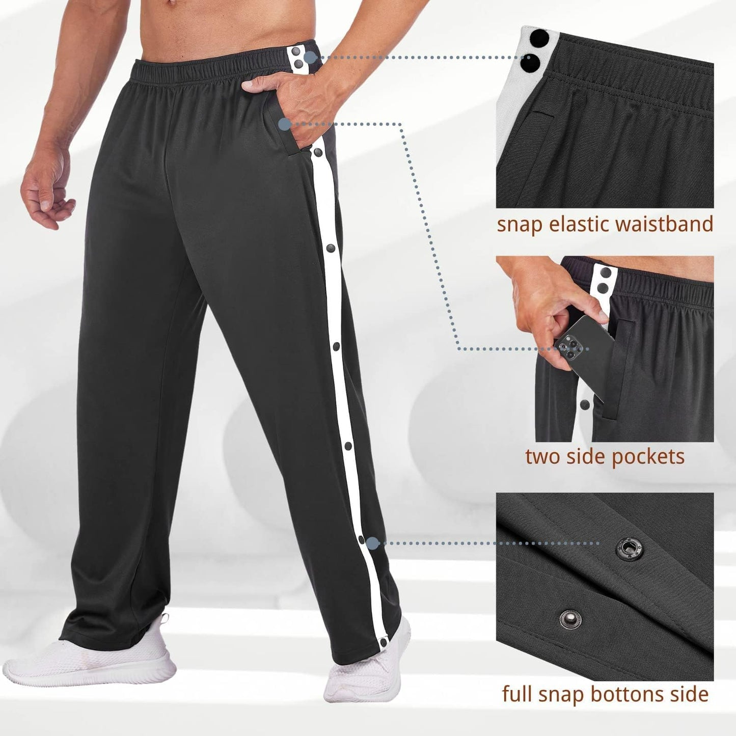EBXN Pantalone de Jogging para Hombre