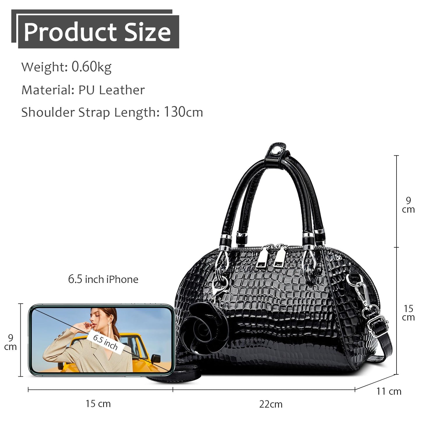 EBXN Bolsa de Mano Cuero
