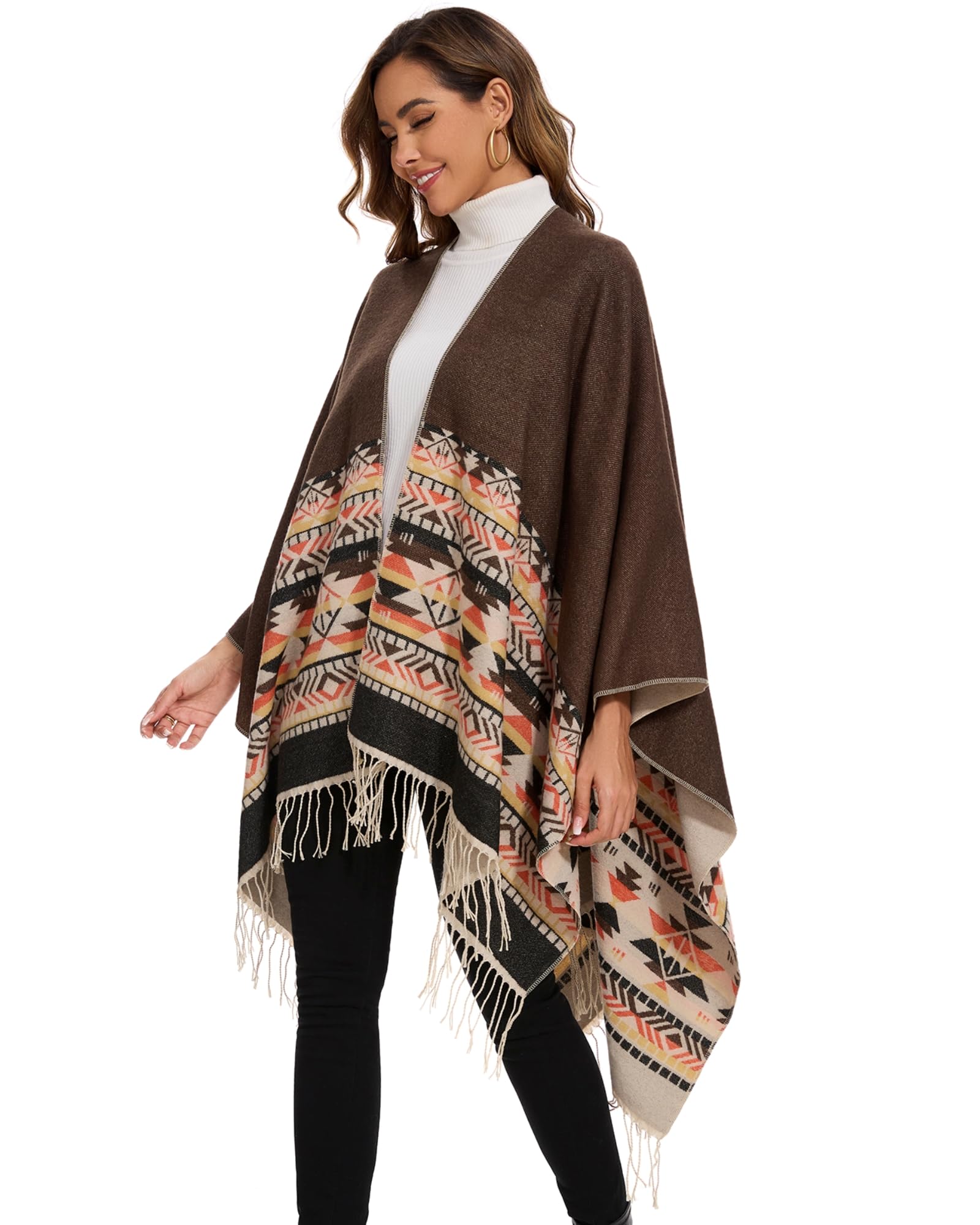 EBXN Colornial Chal Elegante para Mujer