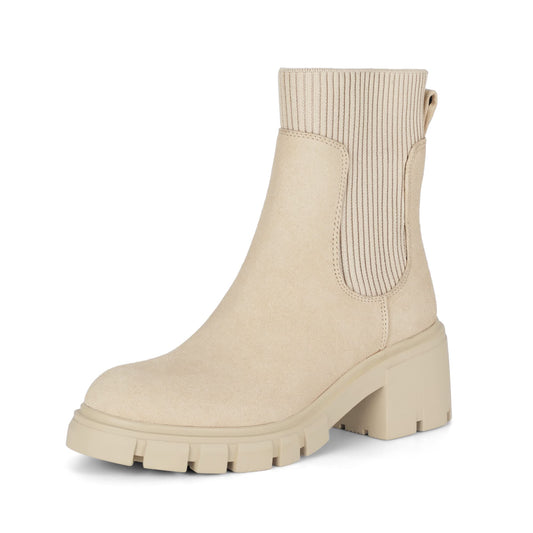 EBXN Women's Chelsea Boots Fashion Slip
