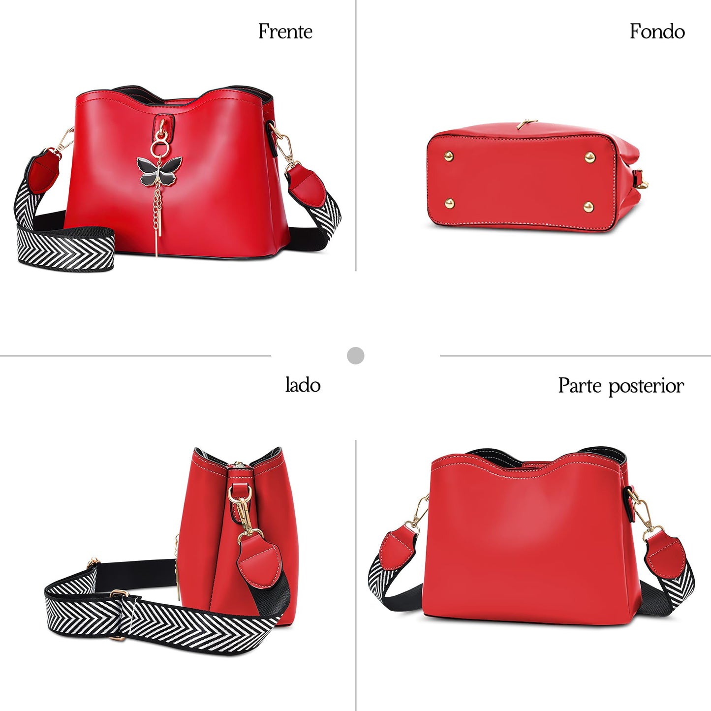 EBXN Bolso de Hombro de Moda para Mujer