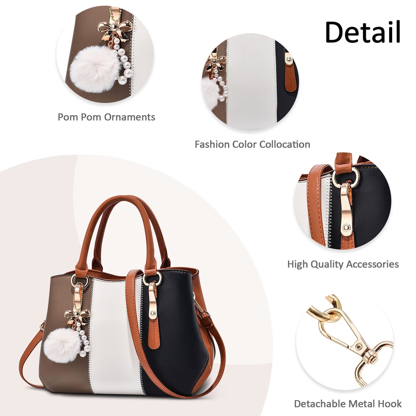 EBXN Bolsos de Mano de Mujer