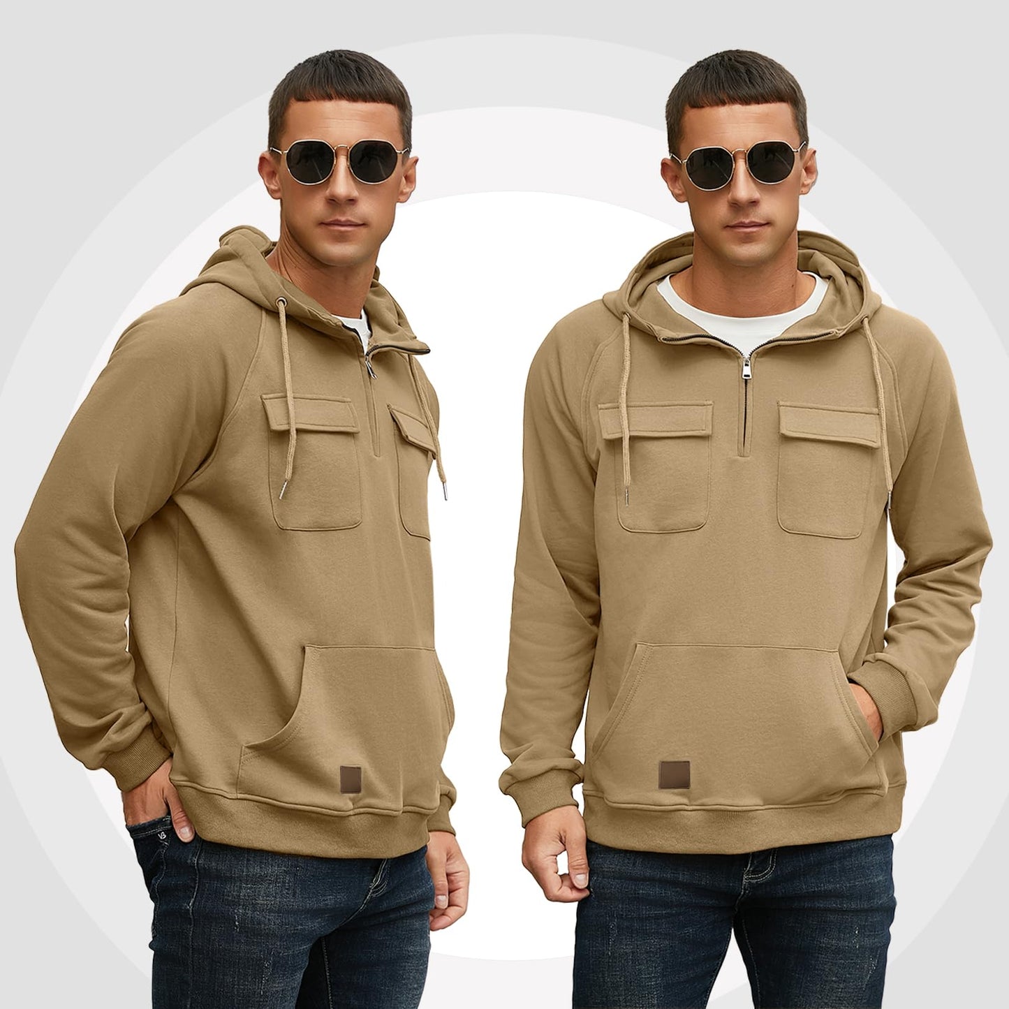 EBXN Men's Cargo Hoodies