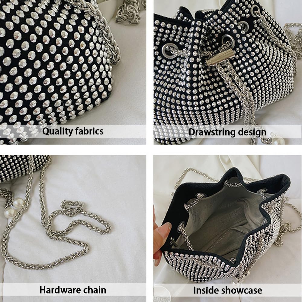 EBXN Bolso Mujer Pequeña Brillante