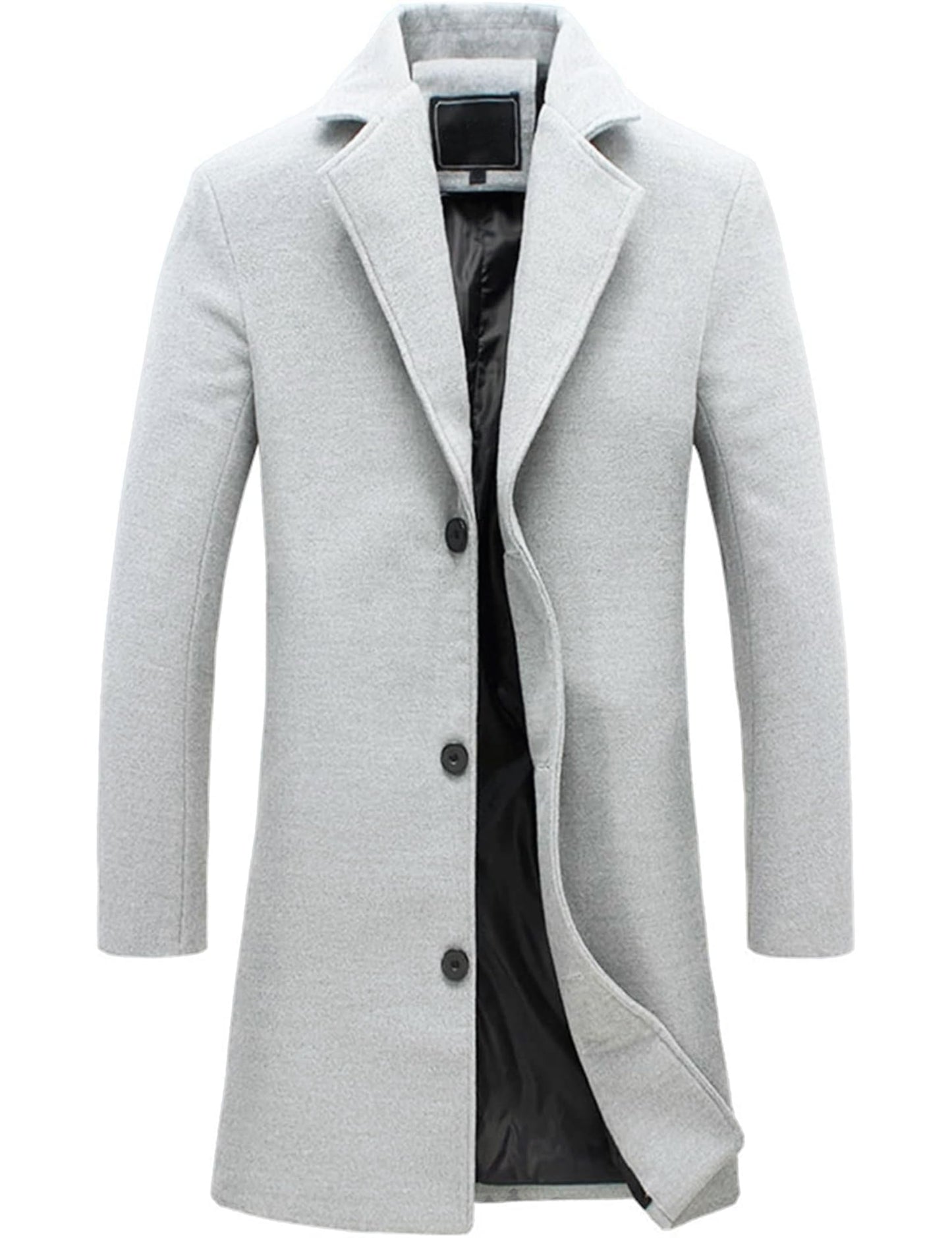 eBexxin - Men's Wool Blend Pea Coat