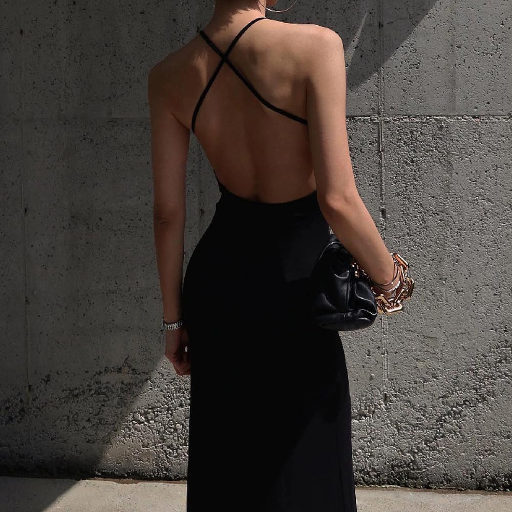 Vestido Largo Casual Tirantes Sin Mangas