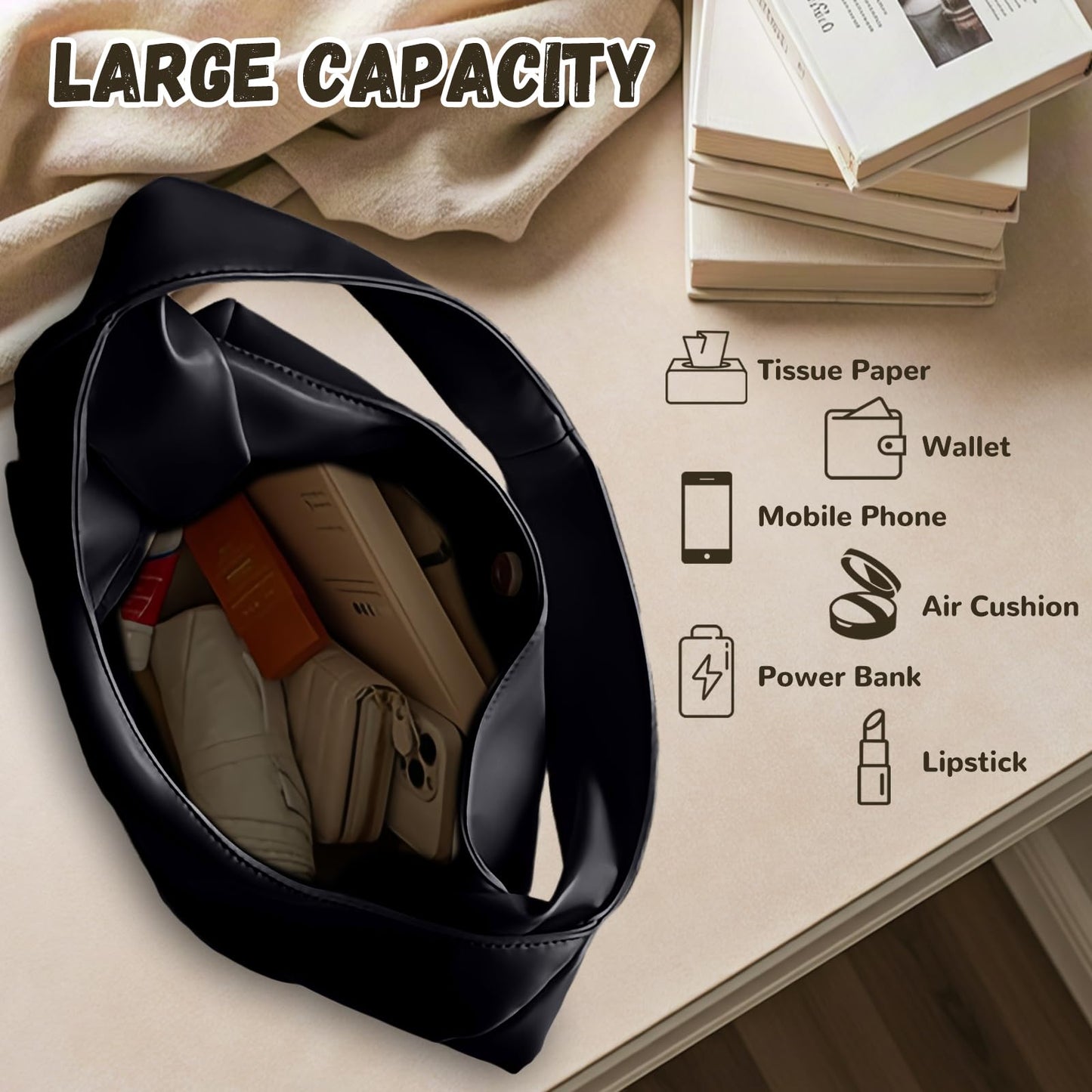 EBXN Bolso Cuero PU