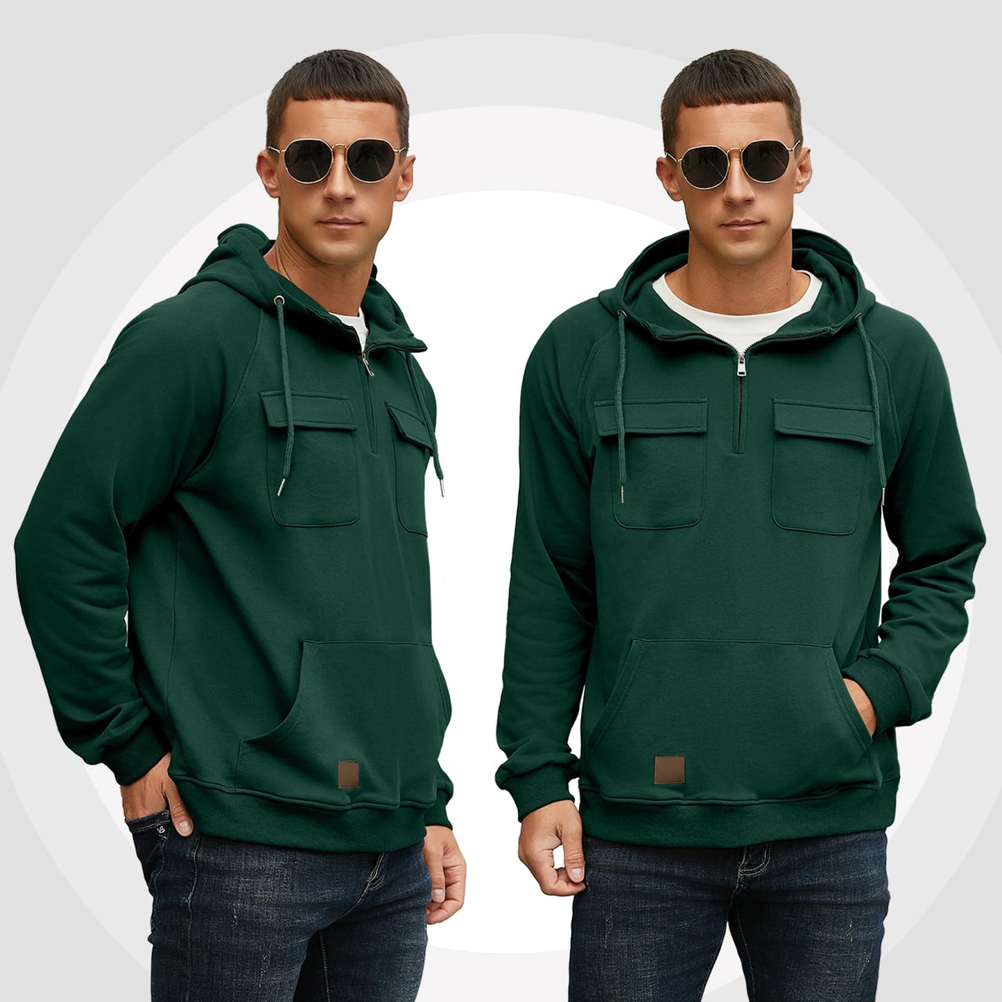 EBXN Men's Cargo Hoodies
