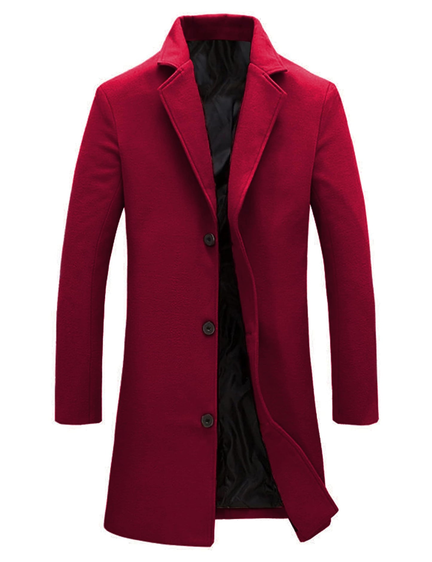 eBexxin - Men's Wool Blend Pea Coat