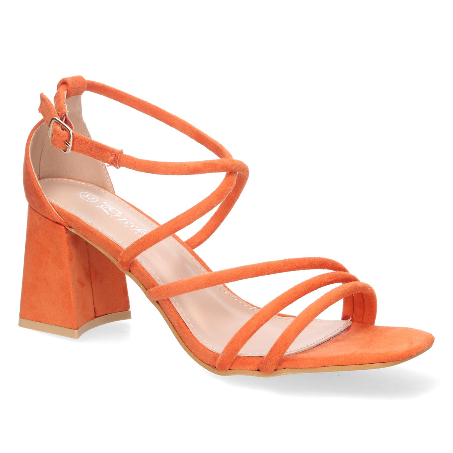 EBXN Sandalia de Tacon para Mujer