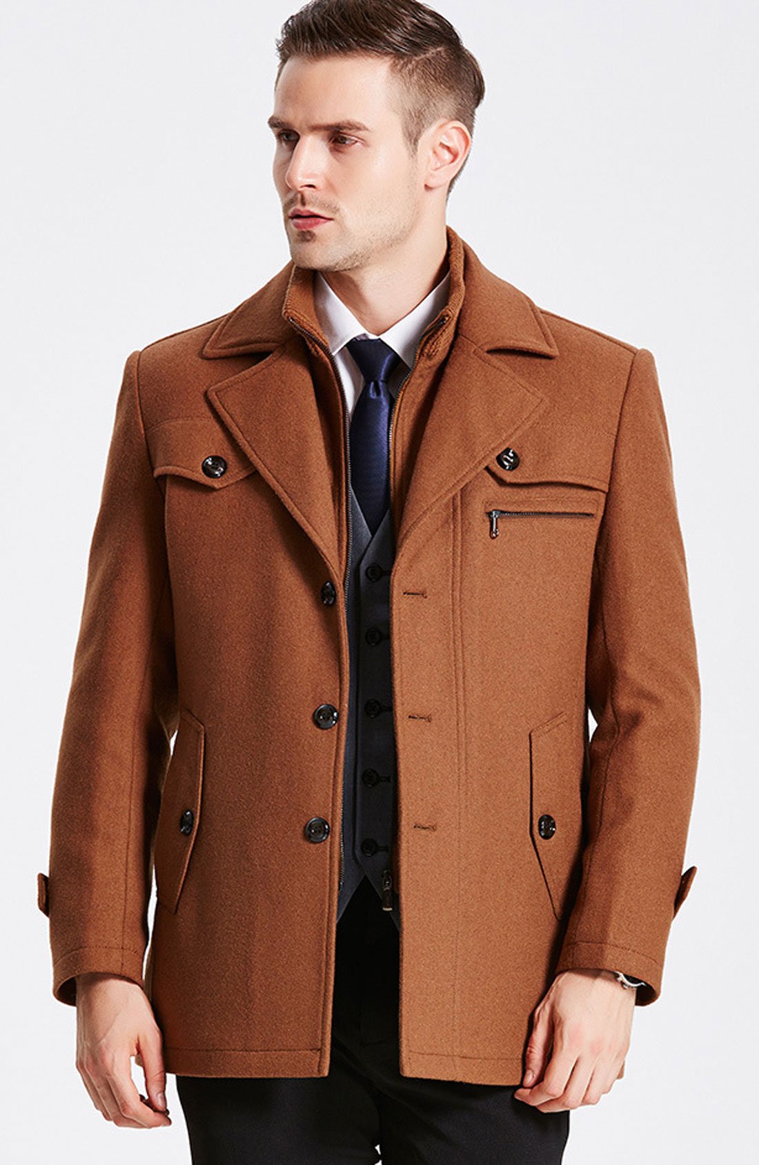eBexxin - Men's Gentle  Blend Pea Coats