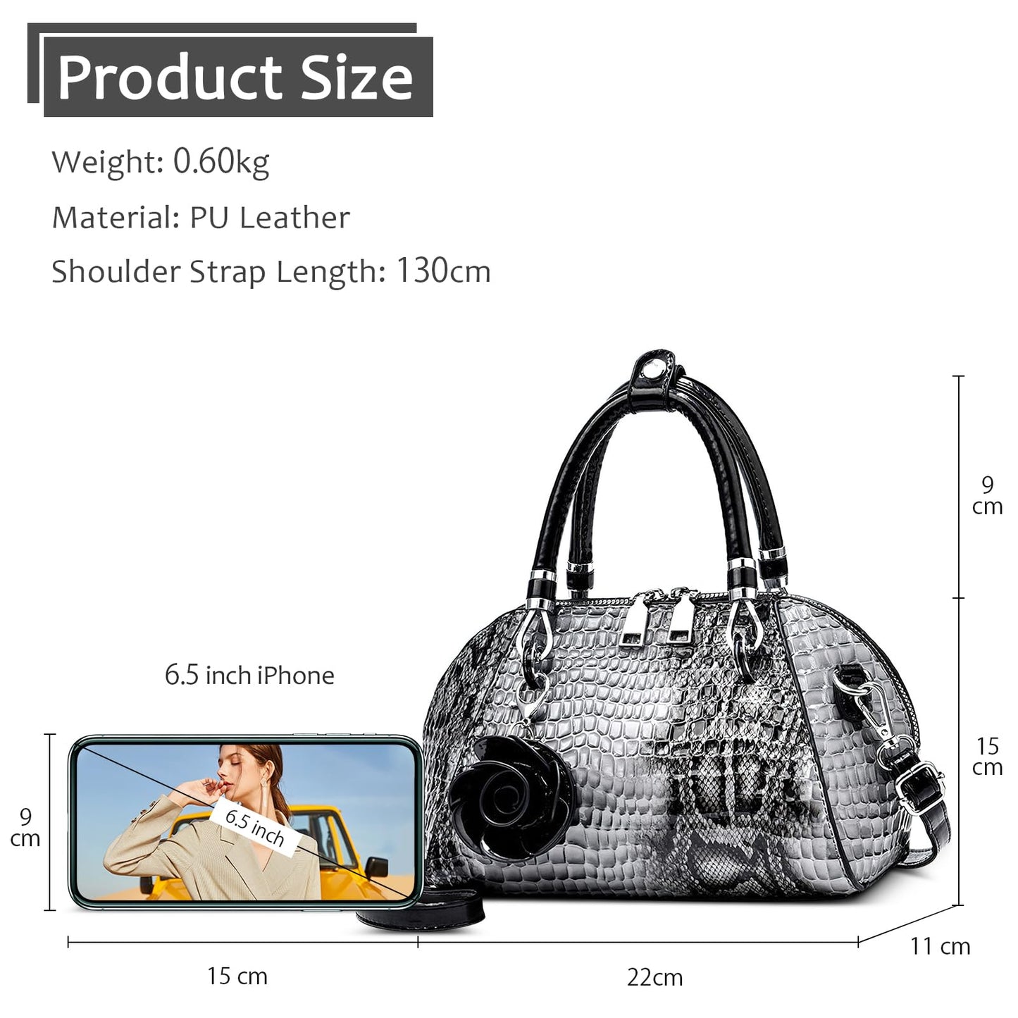 EBXN Bolsa de Mano Cuero
