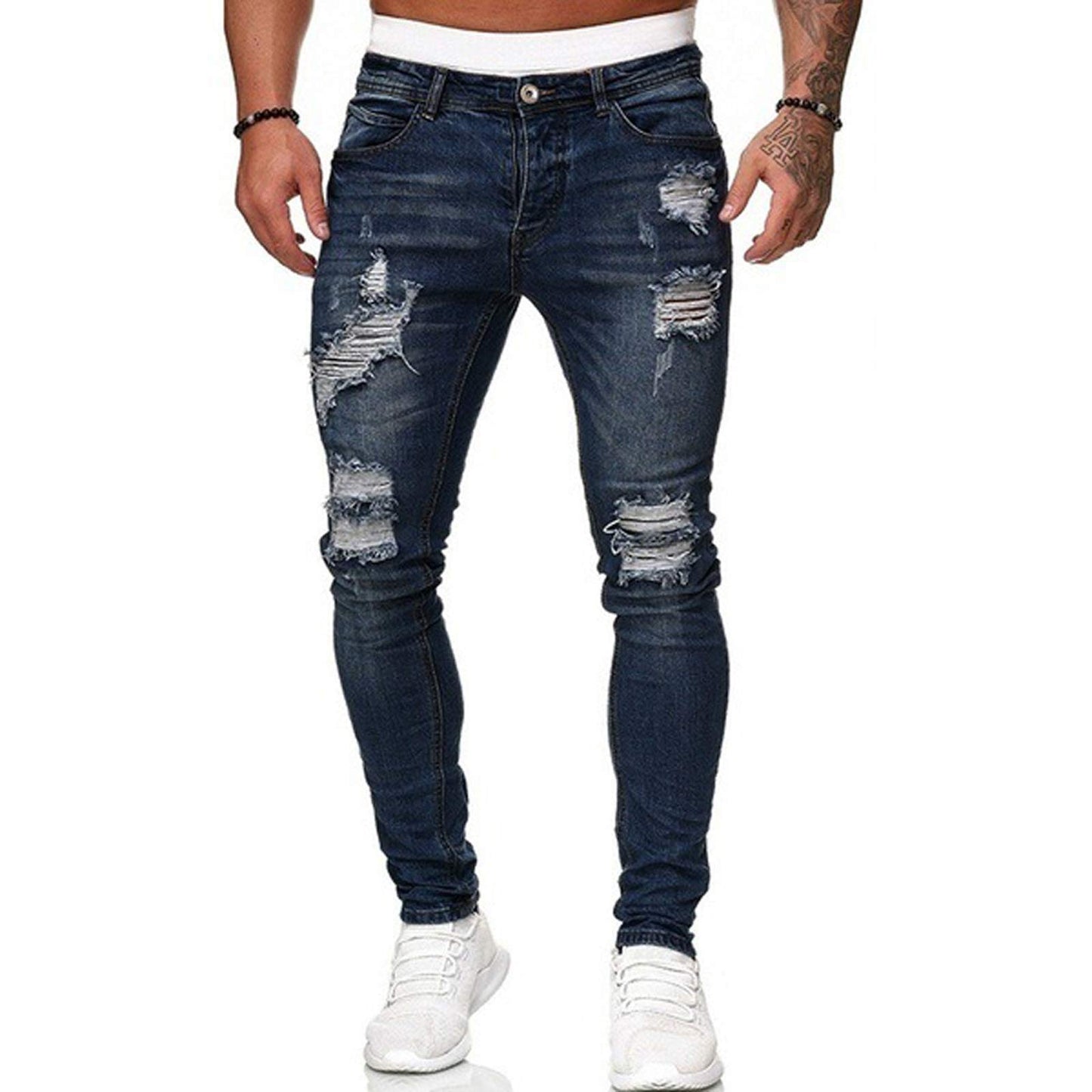 EBXN Vaqueros Rasgados de Hombre