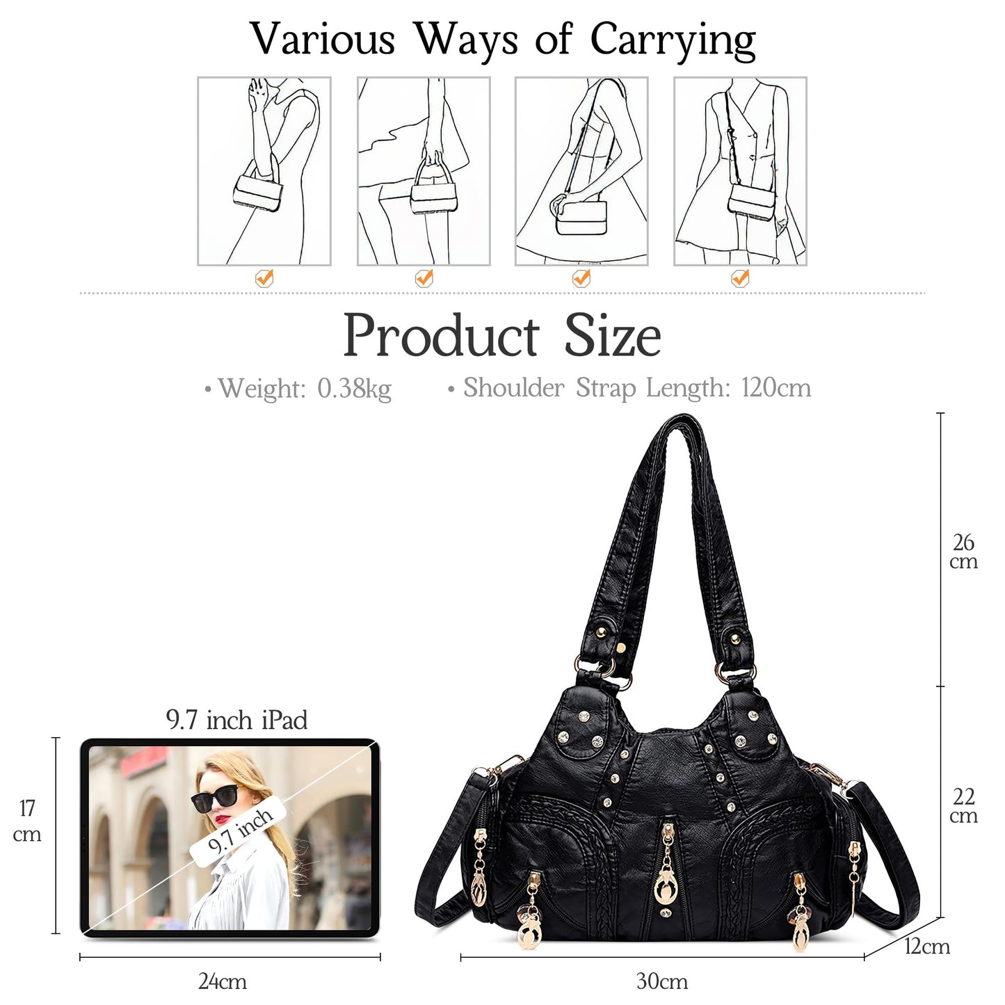 EBXN Retro Bolsos De Mujer