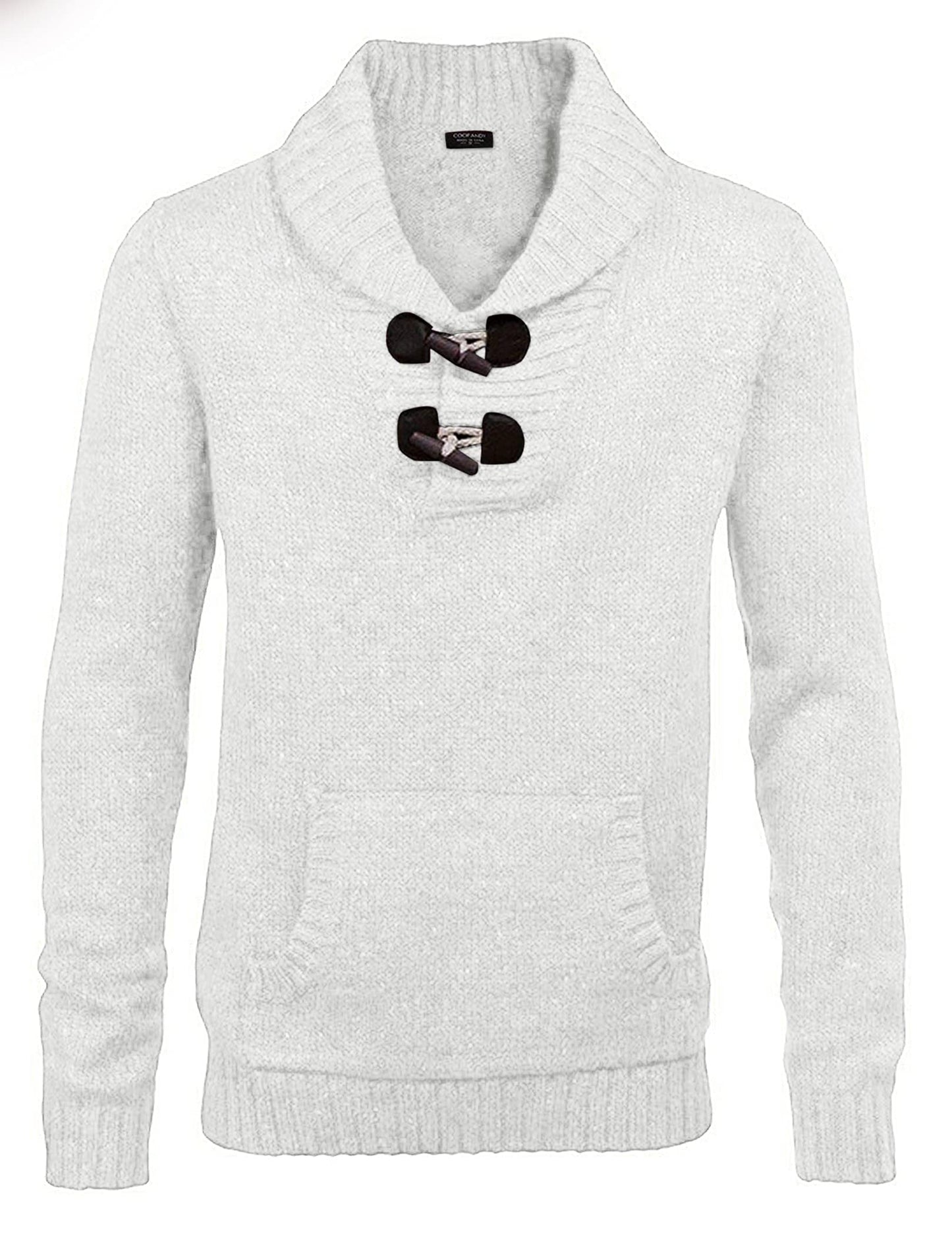 EBXN Men's Shawl Collar Pullover Sweater