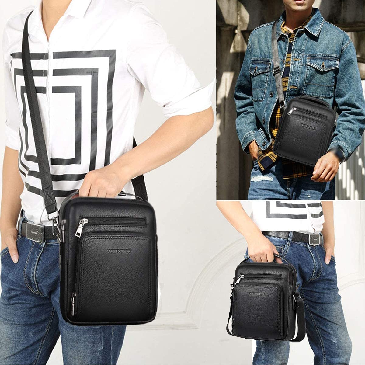 EBXN - Bolsos Bandolera para Hombre