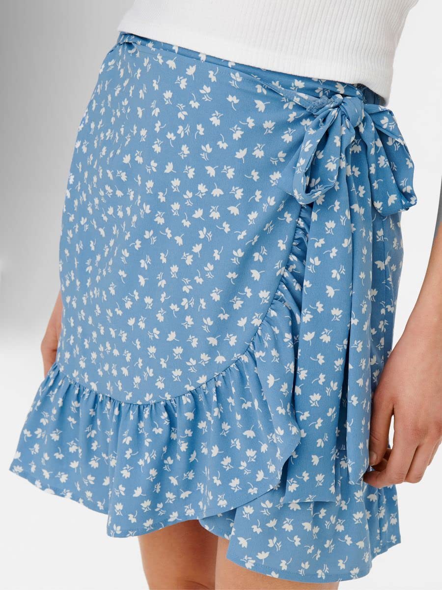 EBXN Wrap Skirt Wvn Noos Falda para Mujer