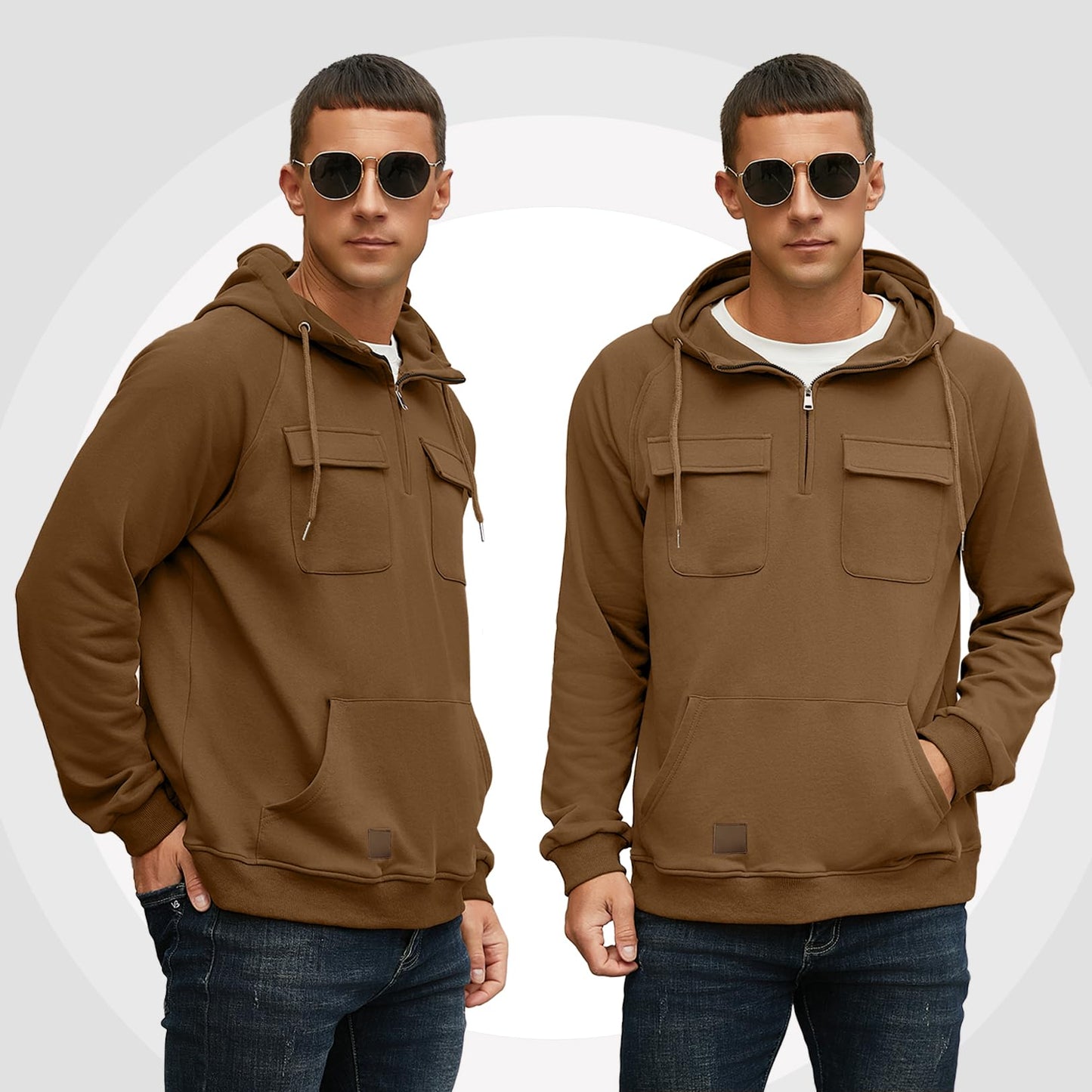EBXN Men's Cargo Hoodies