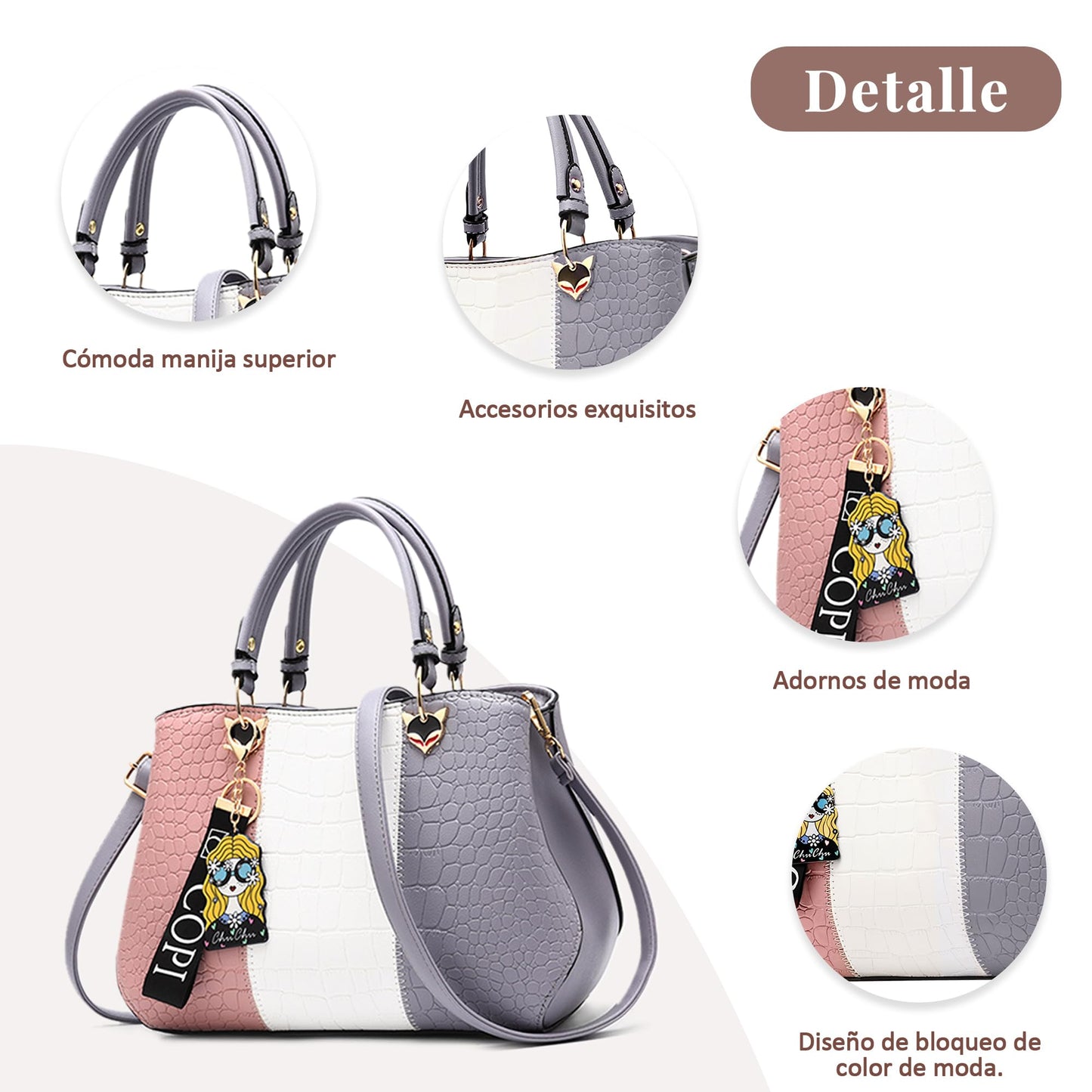EBXN Moda Bolsos de Mano Mujer
