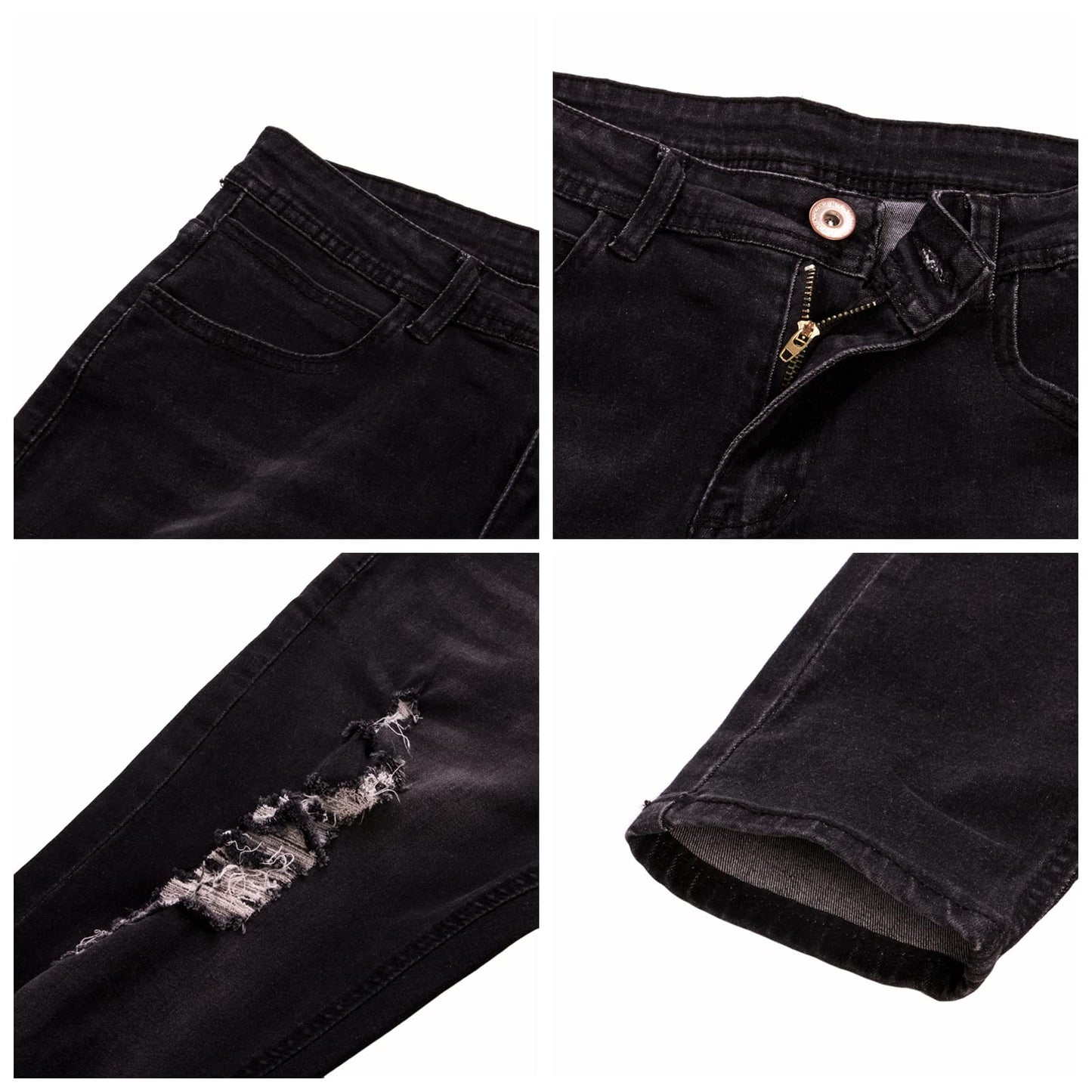 EBXN Vaqueros Rasgados de Hombre