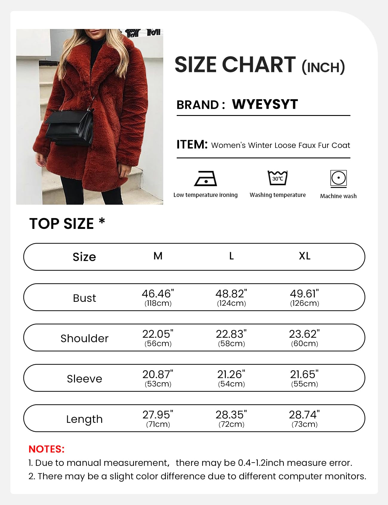 EBXN Winter Faux Fur Jackets