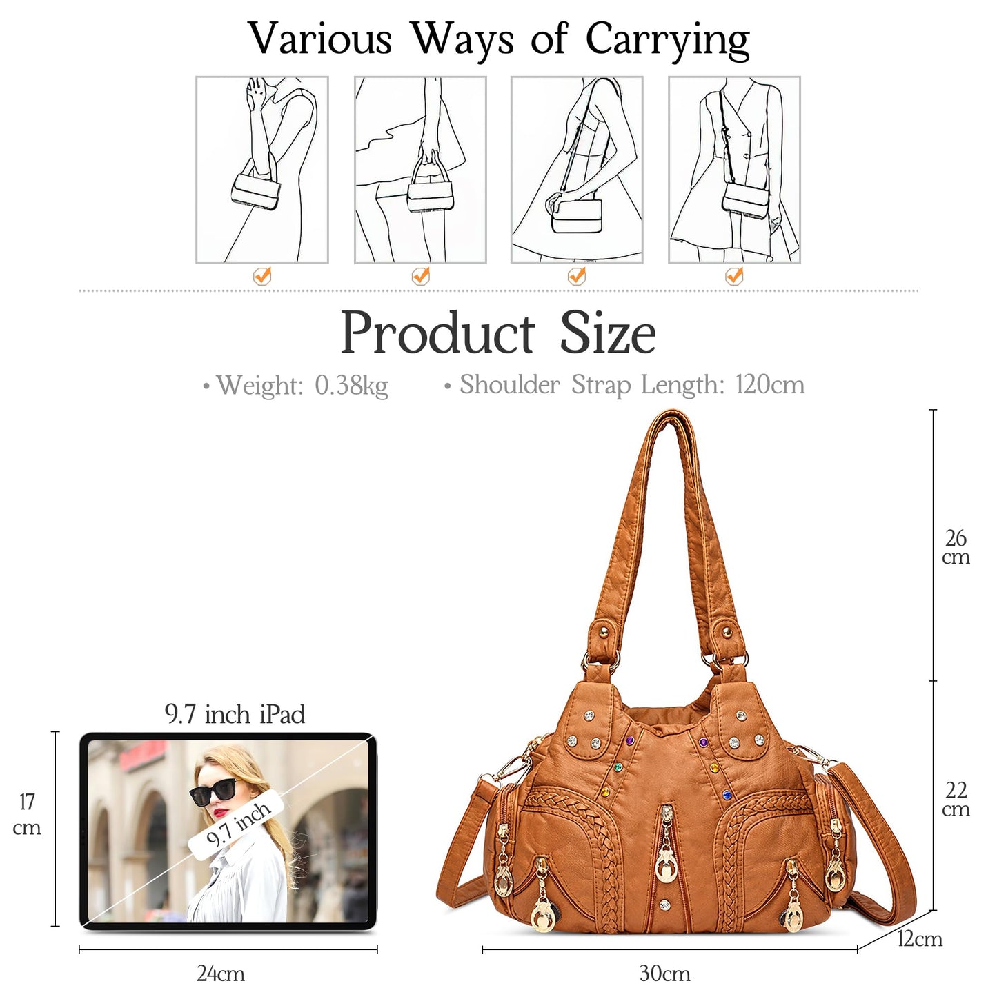 EBXN Retro Bolsos De Mujer