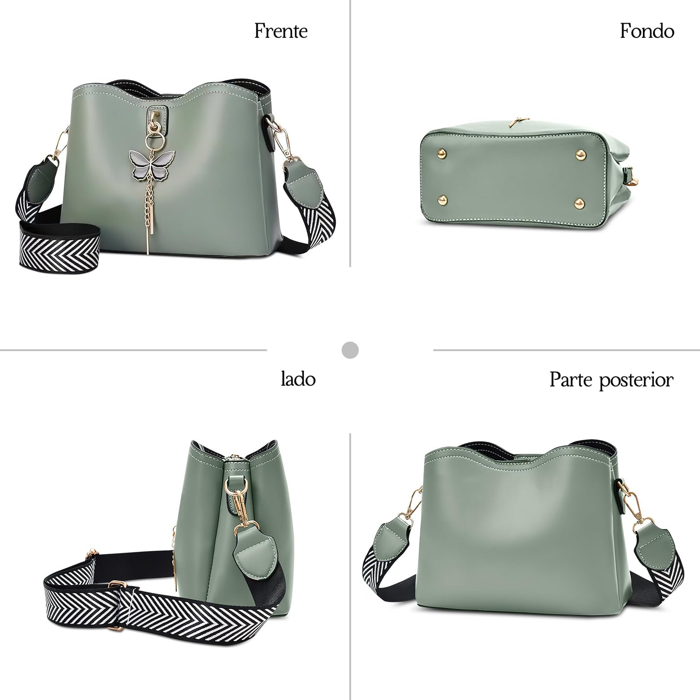 EBXN Bolso de Hombro de Moda para Mujer