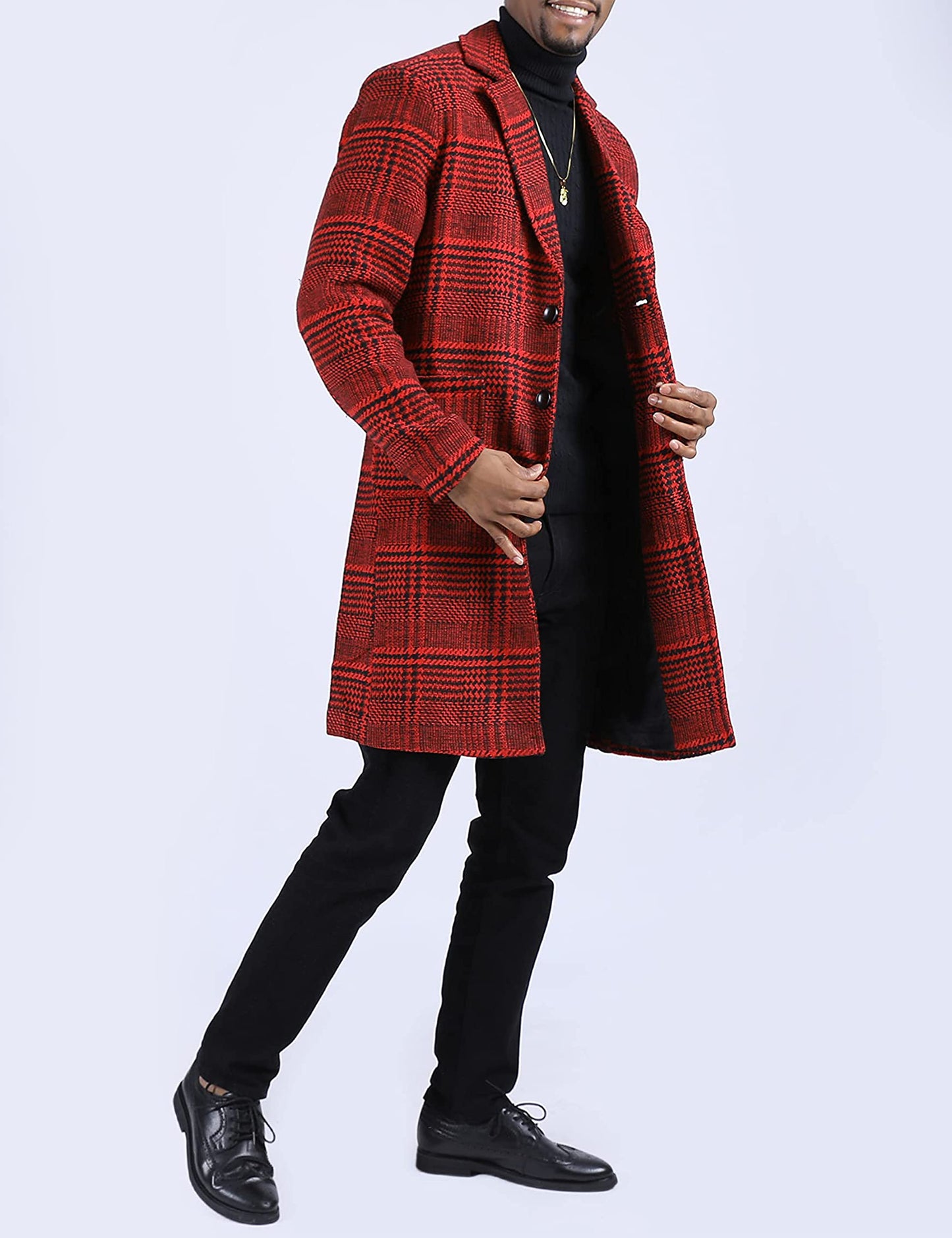 eBexxin - Men's Wool Blend Pea Coat