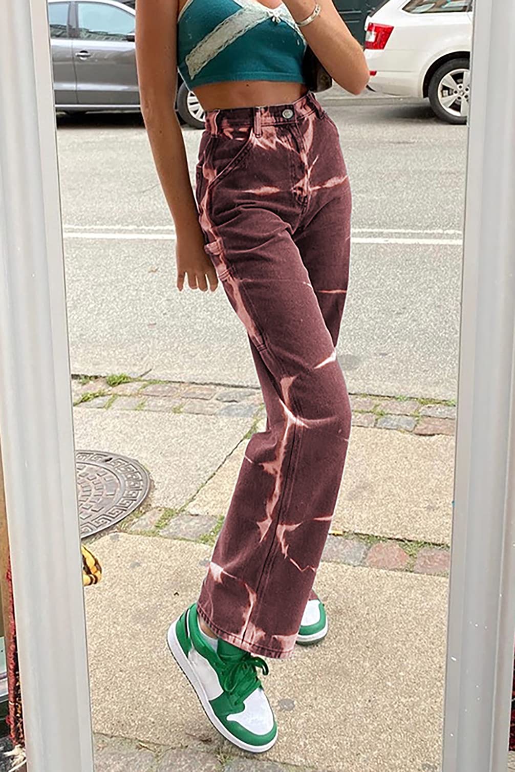 EBXN Tiro Alto Wide Rectos Jeans