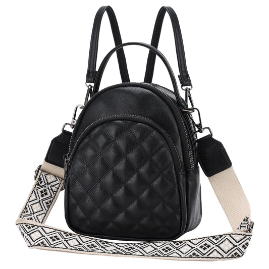 EBXN Mini Mochila de Cuero PU