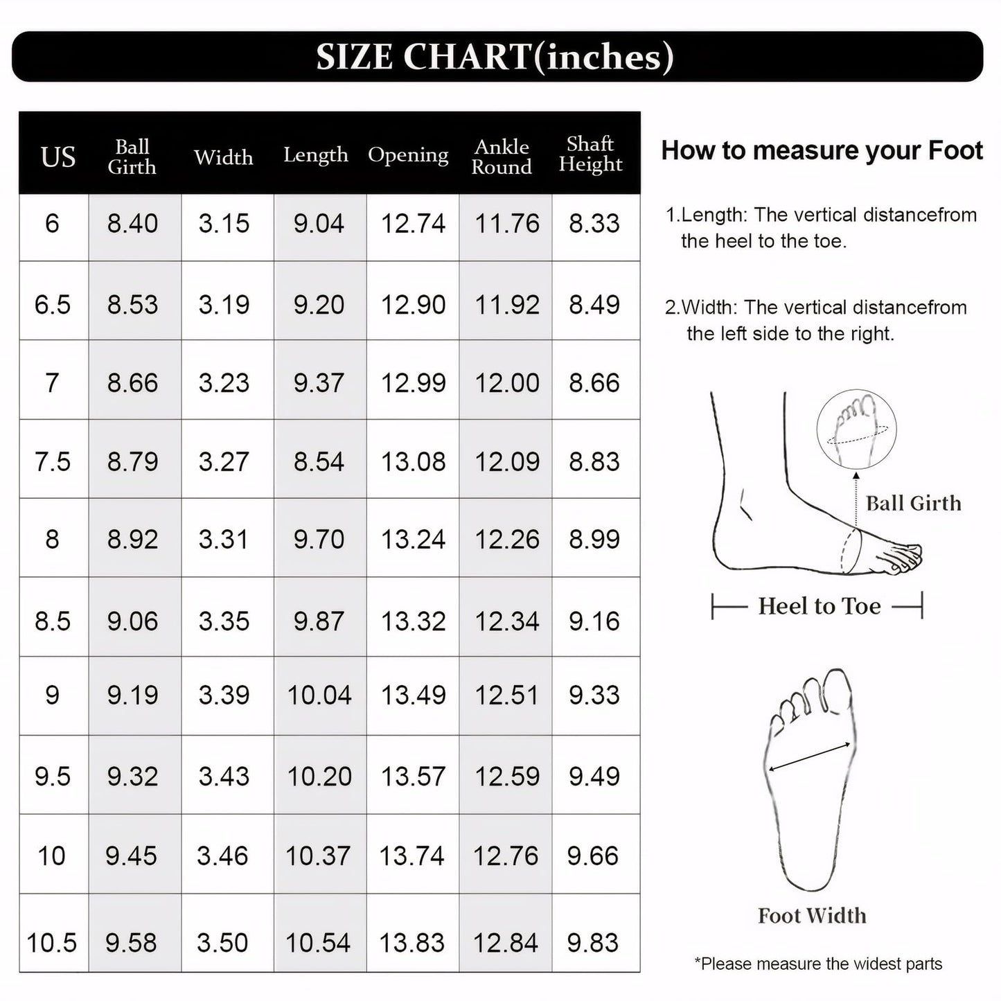 EBXN Women's Cowgirl Boots