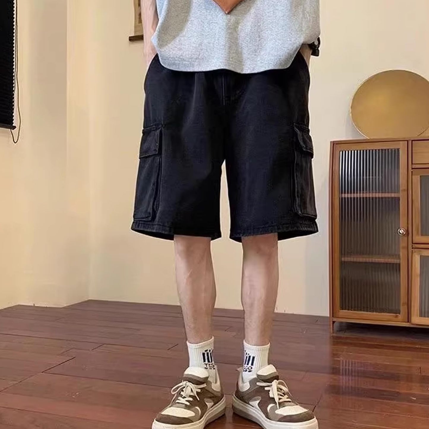 Baggy Jeans Shorts Men