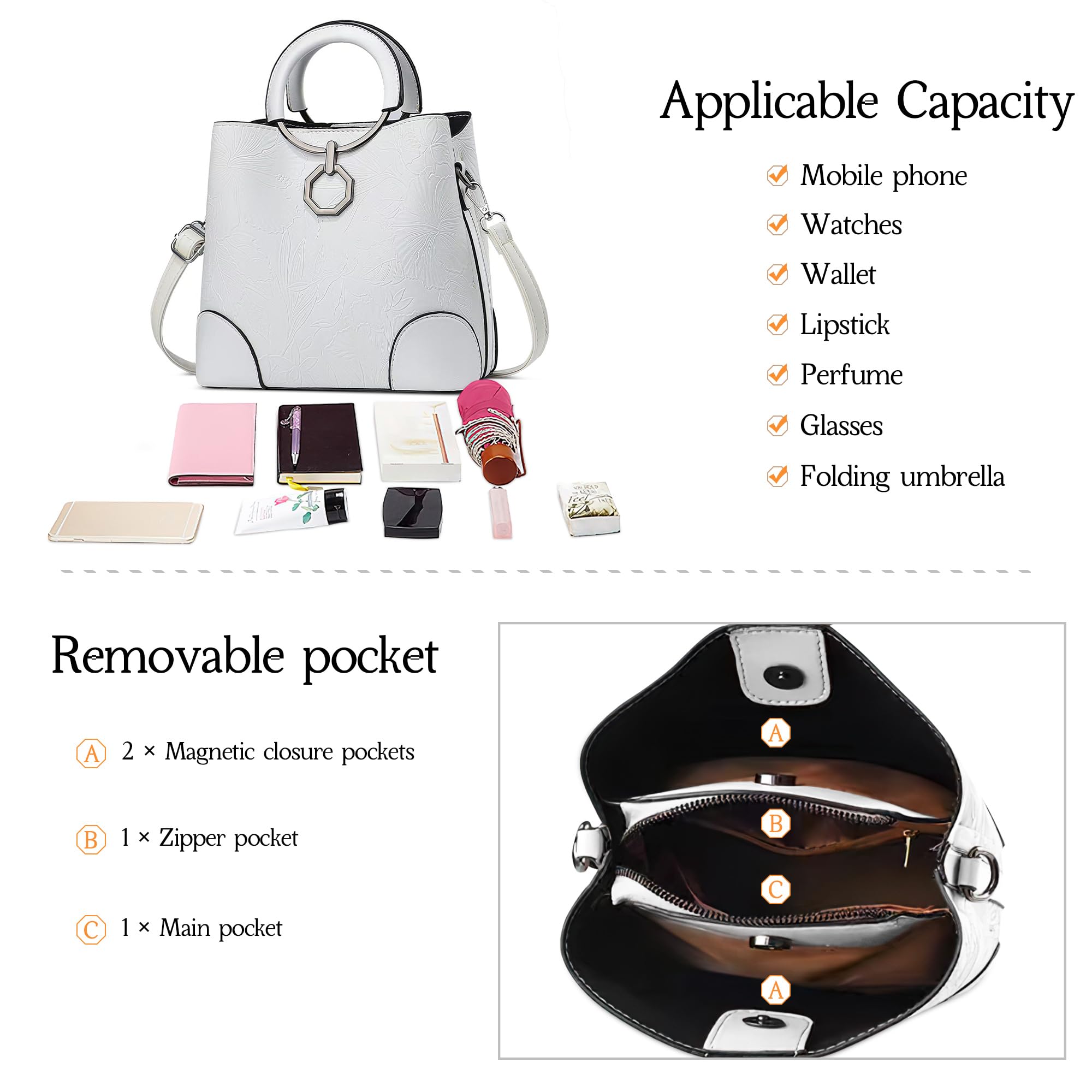 EBXN Bolsos de mujer Elegante