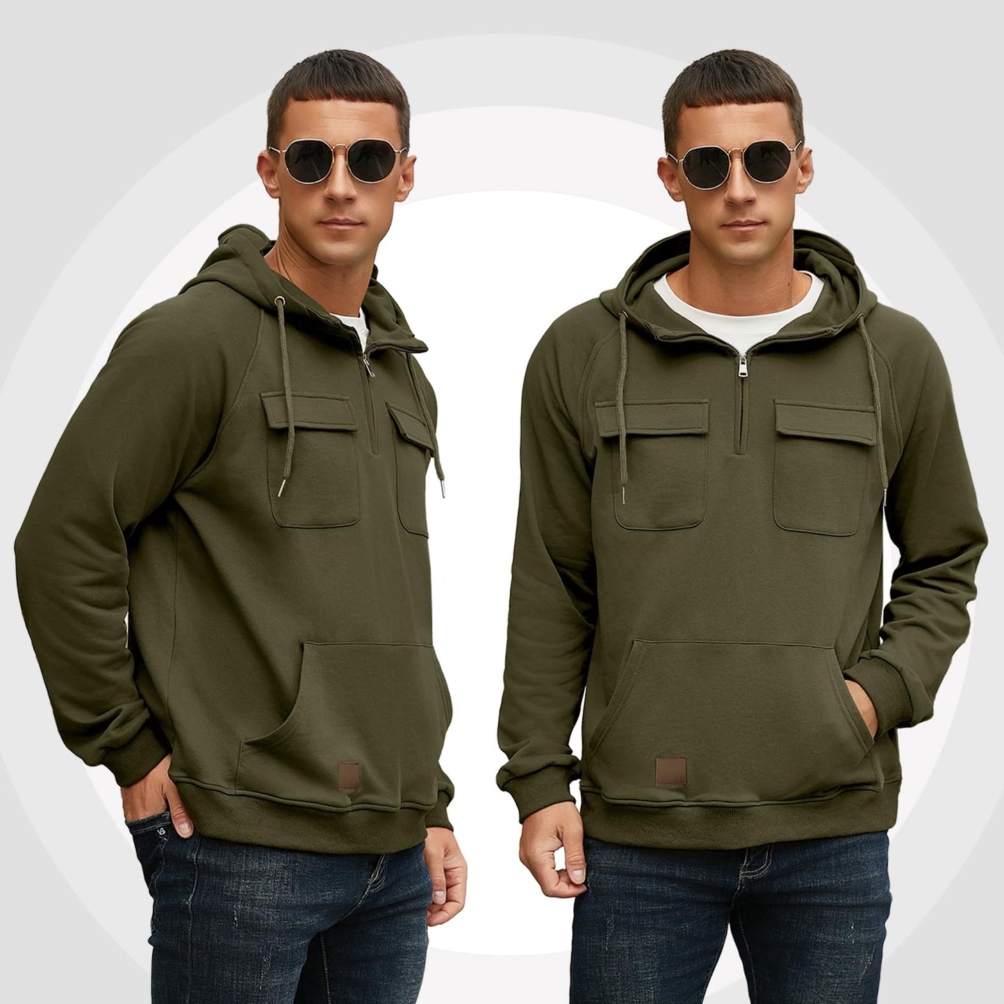 EBXN Men's Cargo Hoodies